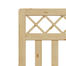 Load image into Gallery viewer, 3 x 4 ft Outdoor Cross Top Wooden Garden Gate Pedestrian Fence Yard Door
