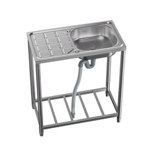 Load image into Gallery viewer, 201 Stainless Steel Commercial Sink with Drainboard
