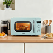 Load image into Gallery viewer, 800W 20L Retro Microwave Oven with LED Display - Pastel Green
