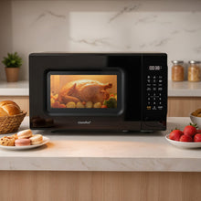 Load image into Gallery viewer, 700W 20L Countertop Microwave Oven with LED Display - Black
