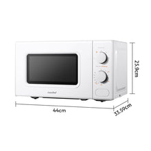 Load image into Gallery viewer, 700W 20L Countertop Microwave Oven with Dual Knob - White
