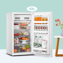 Load image into Gallery viewer, 93L Muti-layer Fridge with 3 Removable Glass Shelf, Cooler Box, Reversible Door Hinge
