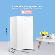 Load image into Gallery viewer, 93L Muti-layer Fridge with 3 Removable Glass Shelf, Cooler Box, Reversible Door Hinge
