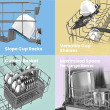 Load image into Gallery viewer, Cloud Wash Freestanding Dishwasher with 12 place settings-FD1201P-W
