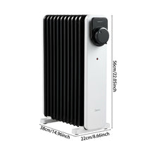 Load image into Gallery viewer, 2300W 11-Fin Oil Filled Radiator Electric Heater

