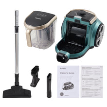 Load image into Gallery viewer, 800W Bagless Canister Vacuum Cleaner with Cyclone System &amp; 2.2L Dust Container
