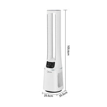 Load image into Gallery viewer, 2-in-1 Electric Quiet Bladeless Tower Fan APP Remote Control w/ Touch Screen LED Display ,10 Speeds ,HEPA Filter
