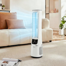 Load image into Gallery viewer, 2-in-1 Electric Quiet Bladeless Tower Fan APP Remote Control w/ Touch Screen LED Display ,10 Speeds ,HEPA Filter
