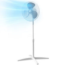 Load image into Gallery viewer, Electric Standing Pedestal Fan Height Adjustable w/ 3 Speeds 96-125cm
