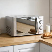 Load image into Gallery viewer, 700W 20L Stainless Steel Microwave 6 Power Levels with Defrost Function, Freestanding
