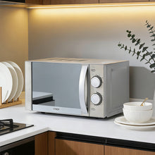 Load image into Gallery viewer, 700W 20L Stainless Steel Microwave 6 Power Levels with Defrost Function, Freestanding
