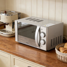 Load image into Gallery viewer, 700W 20L Stainless Steel Microwave 6 Power Levels with Defrost Function, Freestanding
