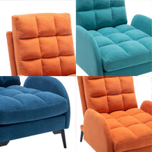 Load image into Gallery viewer, Upholstered Adjustable Backrest Velvet Sleeper Recliner Come with Ottoman Recliners Living and Home 
