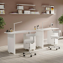 Load image into Gallery viewer, Rolling Manicure Salon Station with Storage
