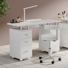 Load image into Gallery viewer, Professional Mobile Manicure Table Nail Desk with Dust Collector
