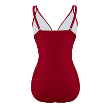 Load image into Gallery viewer, V-Neck One-Piece Swimsuit
