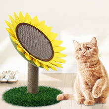 Load image into Gallery viewer, Sisal Sunflower Cat Scratching Post
