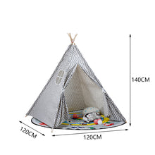 Load image into Gallery viewer, Children Indian Tent Teepee Kids Indoor Play House
