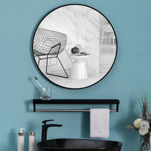 Load image into Gallery viewer, Nordic Round Bathroom Framed Mirror Wall Hanging
