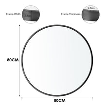 Load image into Gallery viewer, Nordic Round Bathroom Framed Mirror Wall Hanging
