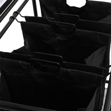 Load image into Gallery viewer, Triple Bag Rolling Laundry Sorter with Lift-up Ironing Board
