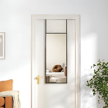 Load image into Gallery viewer, Metal Frame Over the Door Full Length Mirror
