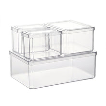 Load image into Gallery viewer, 4Pcs Transparent Refrigerator Bins Organizer Set
