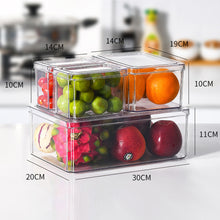 Load image into Gallery viewer, 4Pcs Transparent Refrigerator Bins Organizer Set
