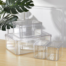 Load image into Gallery viewer, 4Pcs Transparent Refrigerator Bins Organizer Set
