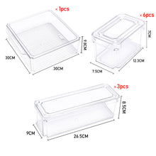 Load image into Gallery viewer, Set of 10 Fridge Storage Containers
