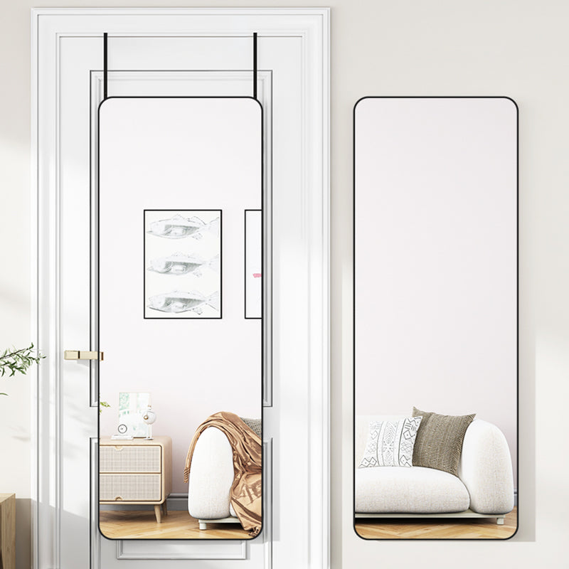 Full Length Mirror with Rounded Corners Door Hanging