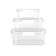 Load image into Gallery viewer, 3Pcs Transparent Stackable Bento Lunch Box Set
