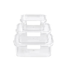 Load image into Gallery viewer, 3Pcs Transparent Stackable Bento Lunch Box Set
