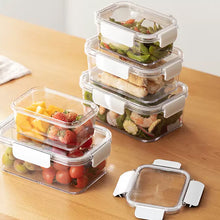 Load image into Gallery viewer, 3Pcs Transparent Stackable Bento Lunch Box Set
