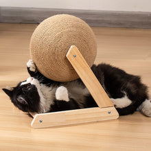 Load image into Gallery viewer, V-Shaped Wooden Cat Scratcher Ball: Fun and Functional Claw Care Living and Home 

