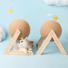 Load image into Gallery viewer, V-Shaped Wooden Cat Scratcher Ball: Fun and Functional Claw Care Living and Home 
