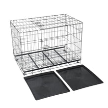 Load image into Gallery viewer, Reinforced Black Pet Cage for Medium to Small Dogs, Cats, and Rabbits Living and Home 
