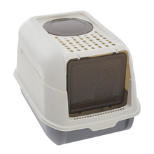 Load image into Gallery viewer, Large Hooded Top Entry Cat Litter Box with Scoop
