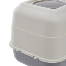 Load image into Gallery viewer, Large Hooded Top Entry Cat Litter Box with Scoop
