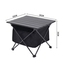 Load image into Gallery viewer, Aluminum Alloy Portable Roll-Top Camp Table
