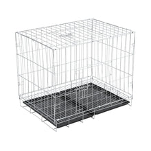 Load image into Gallery viewer, Wire Dog Crate with 2 Doors and Tray Living and Home 
