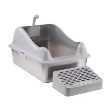 Load image into Gallery viewer, Large Stainless Steel Cat Litter Box
