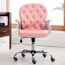 Load image into Gallery viewer, Faux Leather Chesterfield Office Chair with Chrome Base Office Chair Living and Home 
