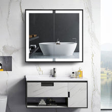 Load image into Gallery viewer, 65W*60Hcm LED Mirror Cabinet Double Door Bathroom Mirror Cabinets Living and Home 
