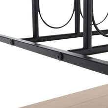 Load image into Gallery viewer, Metallic Rolling Serving Bar Cart with Wine Rack
