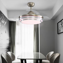 Load image into Gallery viewer, 42inch Retractable Ceiling Fan Light Lamp W/Remote Control Ceiling Fans Living and Home 
