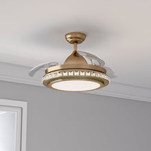 Load image into Gallery viewer, 42inch Retractable Ceiling Fan Light Lamp W/Remote Control Ceiling Lights Living and Home 
