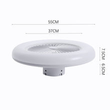 Load image into Gallery viewer, Round Acrylic LED Ceiling Light Fan with Remote Control
