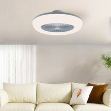 Load image into Gallery viewer, Round Acrylic LED Ceiling Light Fan with Remote Control
