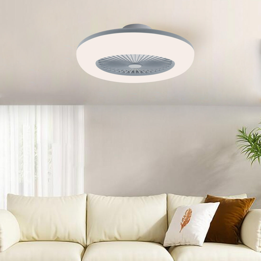 Round Acrylic LED Ceiling Light Fan with Remote Control